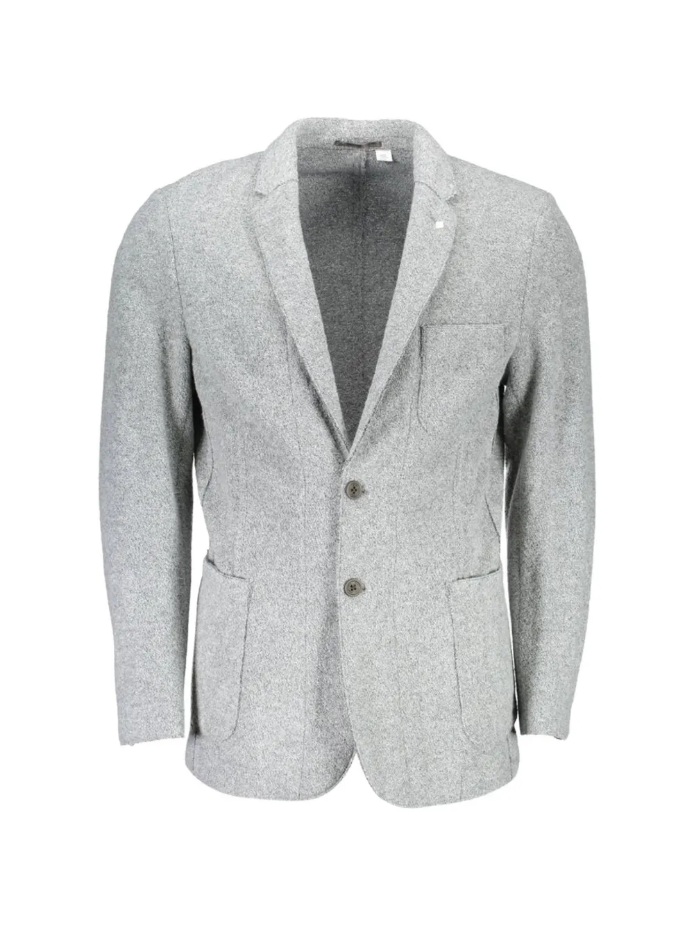 Gant textured single-breasted blazer - Grigio