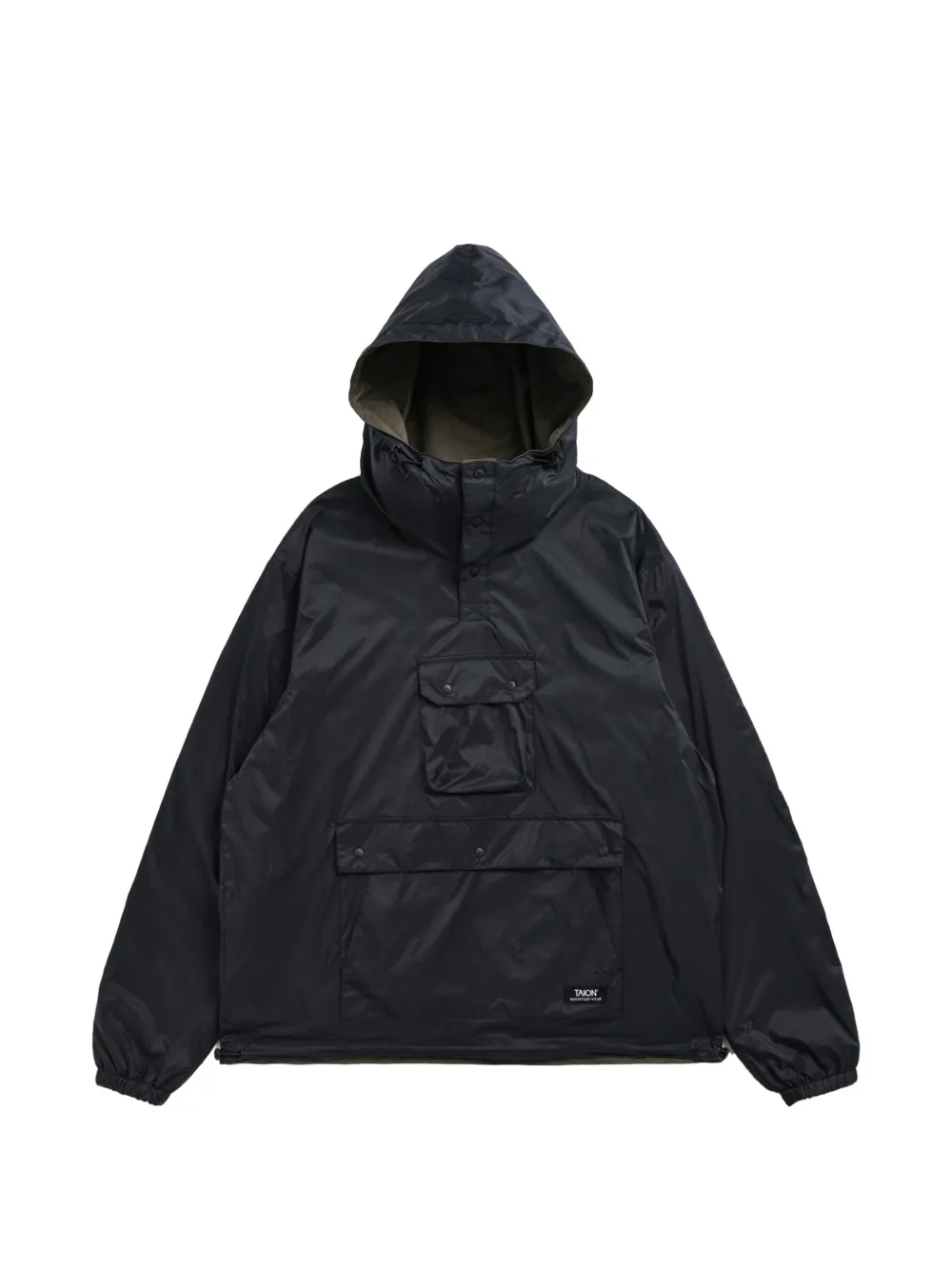 Taion reversible Non Down Mountain anorak - Nero