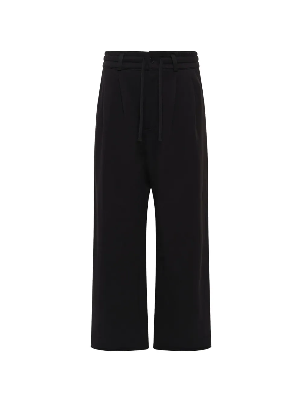 Noir Kei Ninomiya pantalon plissé en maille pelucheuse Noir Kei Ninomiya pantalon plissé en maille pelucheuse