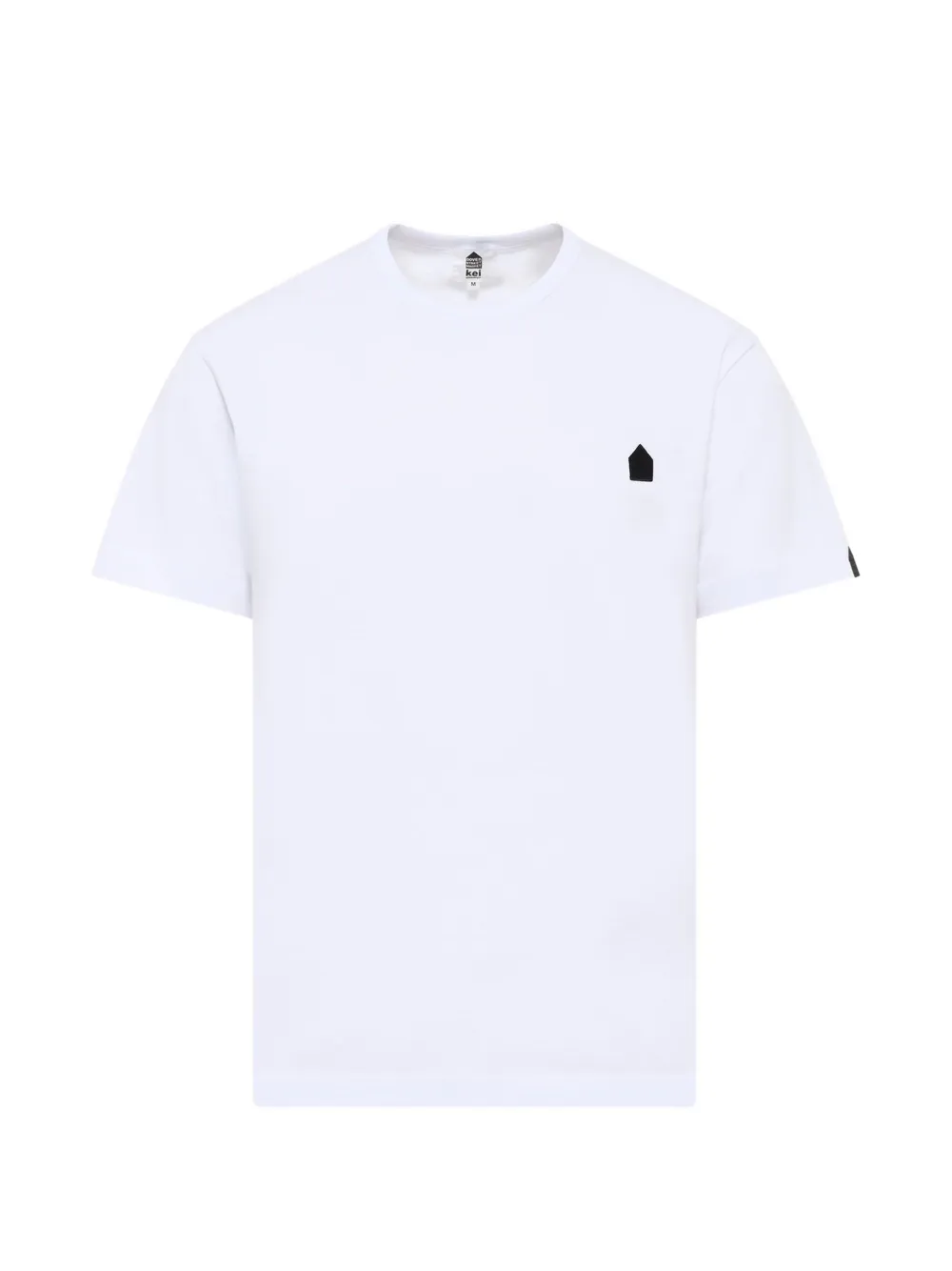 Noir Kei Ninomiya t-shirt en résille imprimé - Blanc