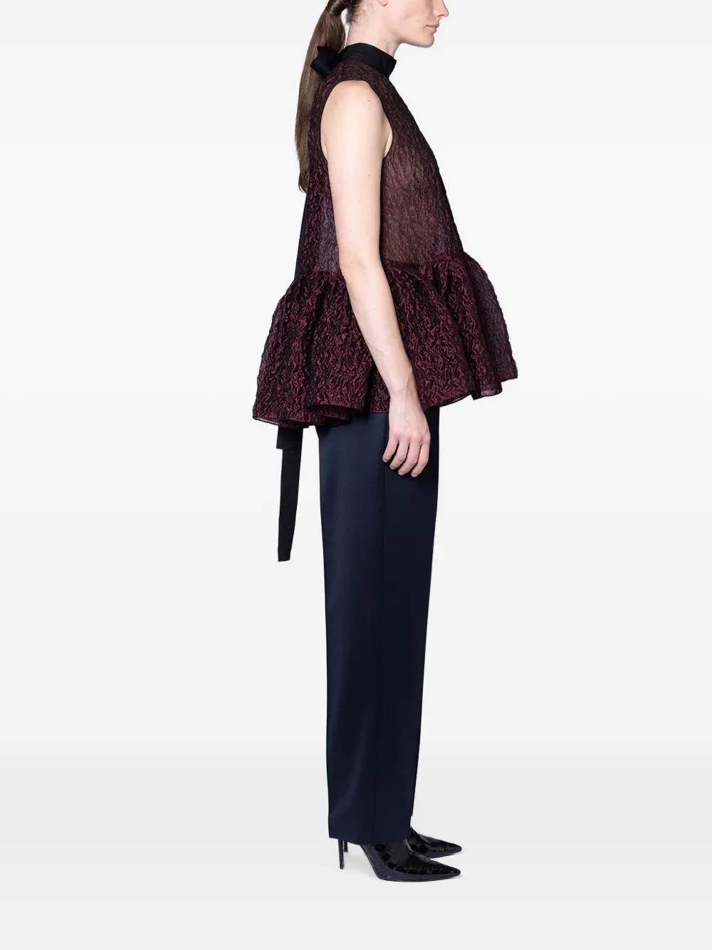 Roksanda Ragosta Tailored Trousers in Blue, view 4