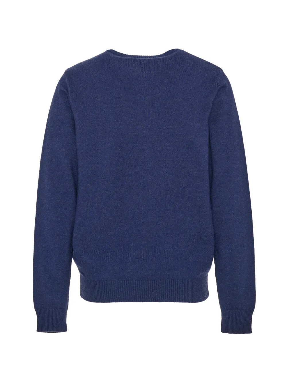 TRUSSARDI JUNIOR logo-intarsia sweater Blauw