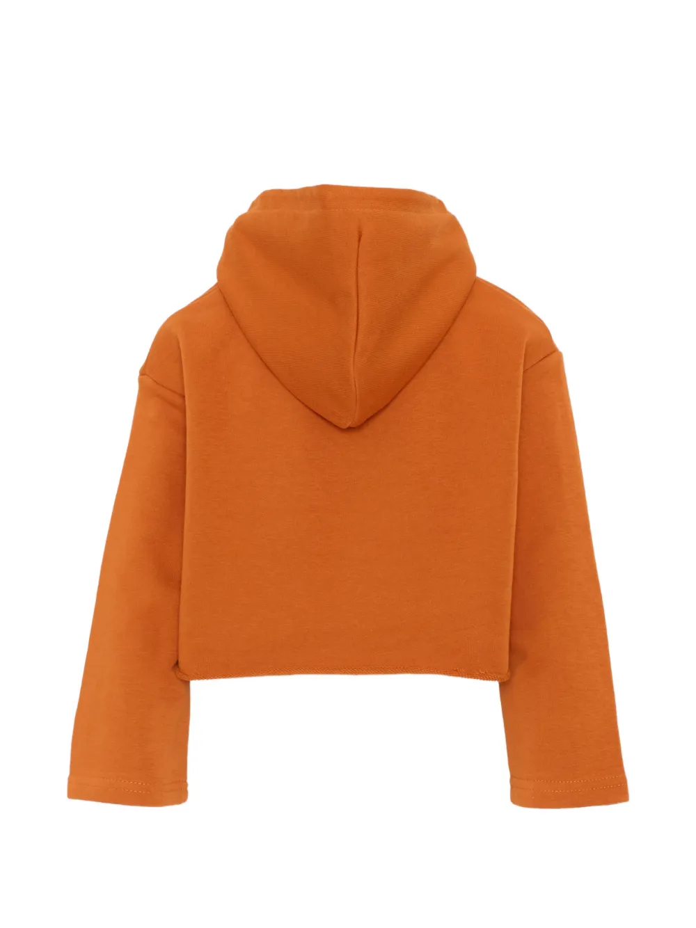 Just Cavalli Kids logo-print cropped hoodie Oranje