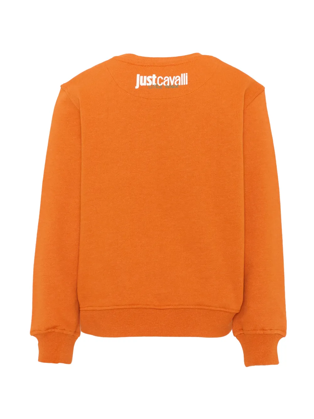 Just Cavalli Kids logo-print sweatshirt Oranje