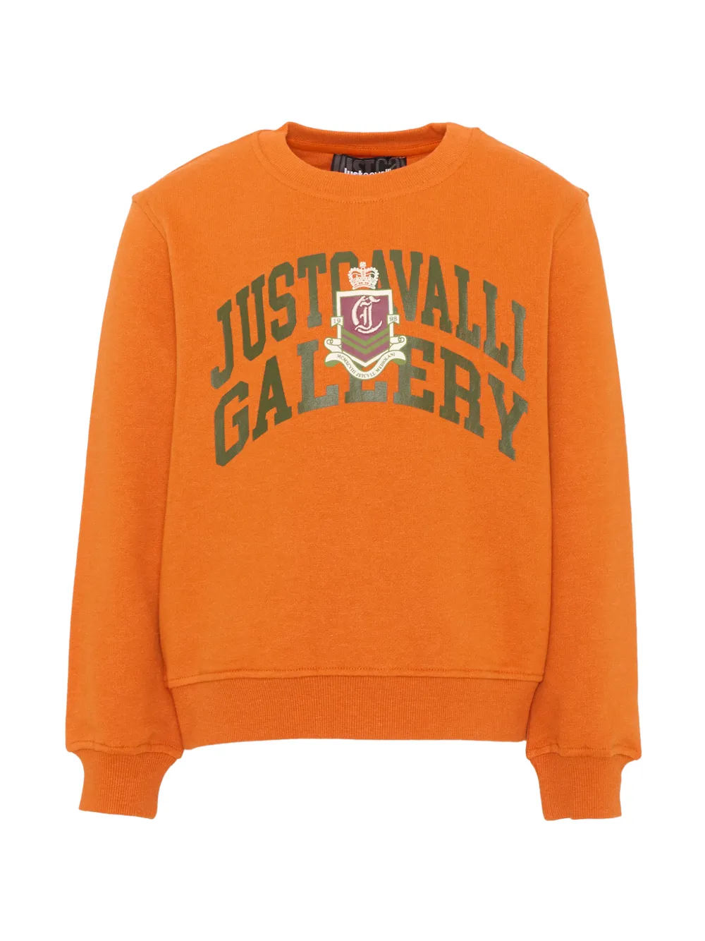 Just Cavalli Kids logo-print sweatshirt Oranje