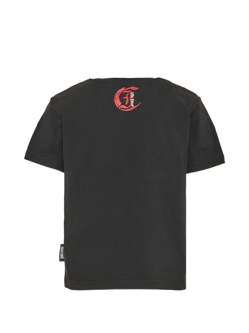 Just Cavalli Kids panther-print cotton T-shirt Zwart