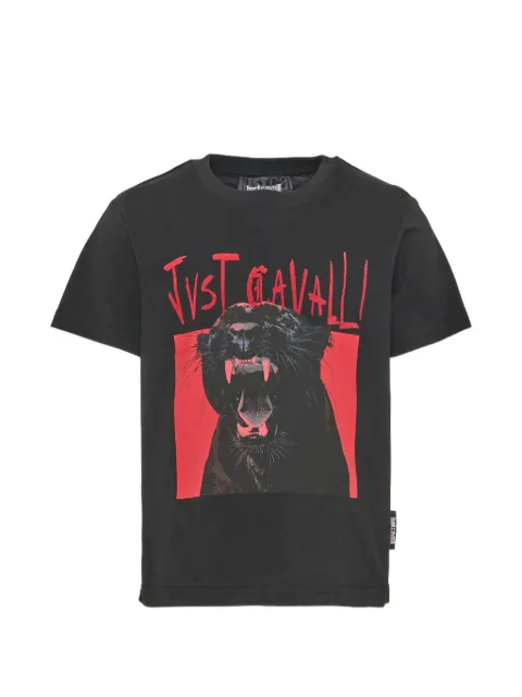 Just Cavalli Kids playera con pantera estampada