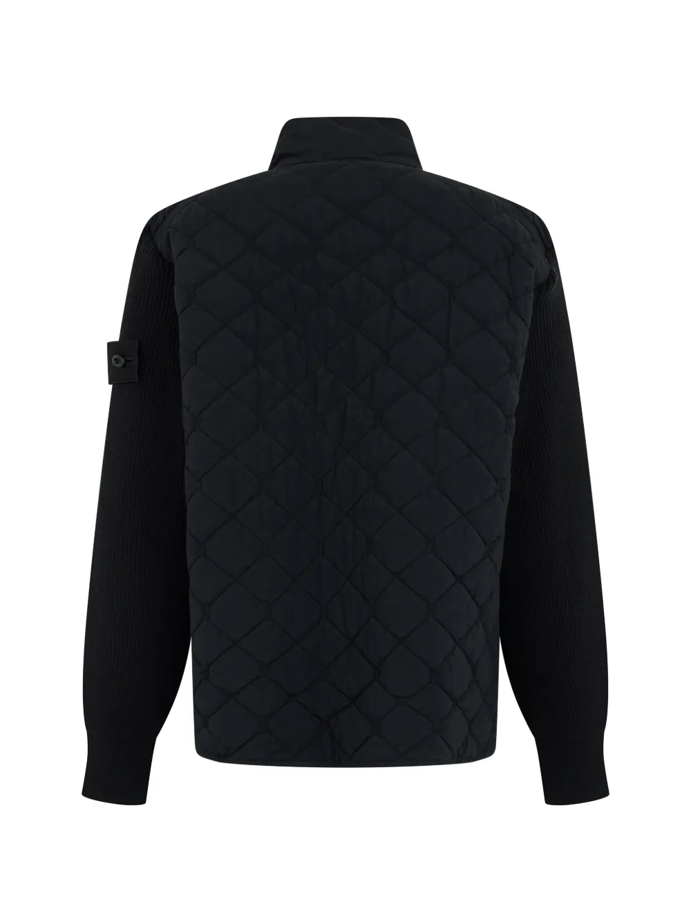 Stone Island 4100016 nylon Smerigliato_S.I. Ghost jack Zwart