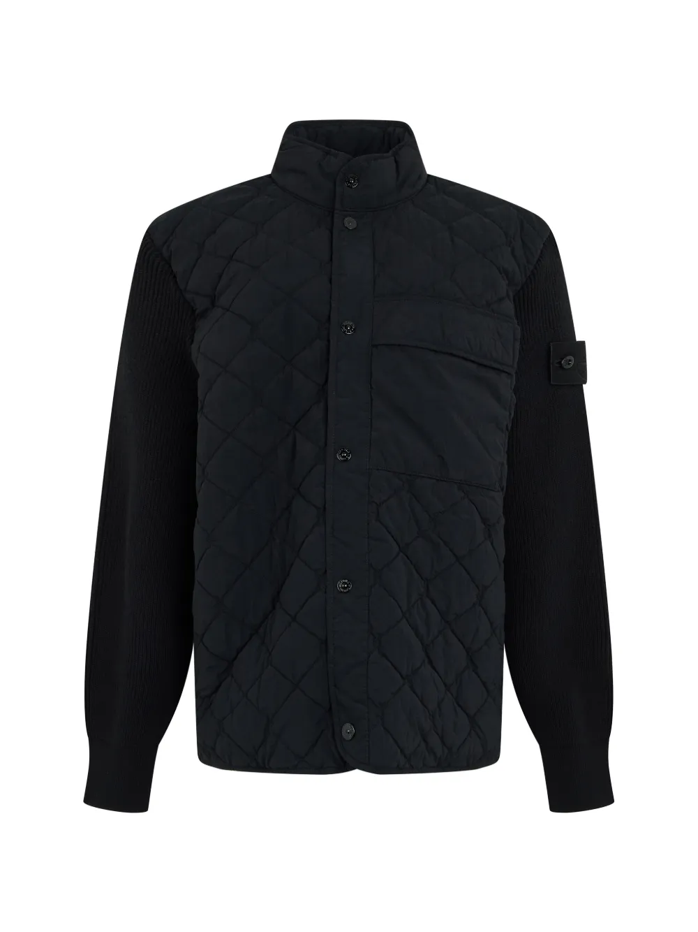 Stone Island 4100016 nylon Smerigliato_S.I. Ghost jacket - Nero