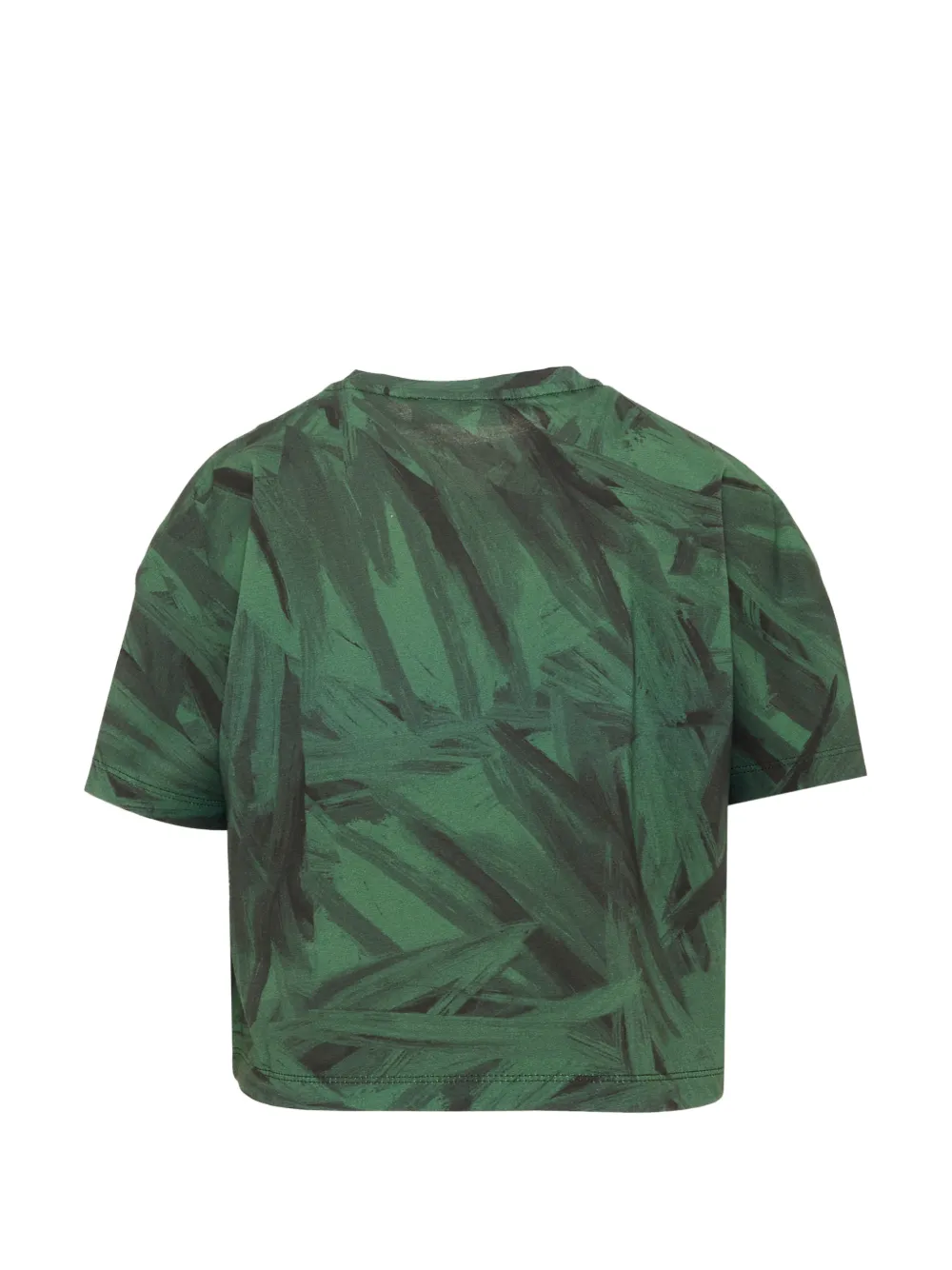 Roberto Cavalli Junior T-shirt met ruches afwerking Groen