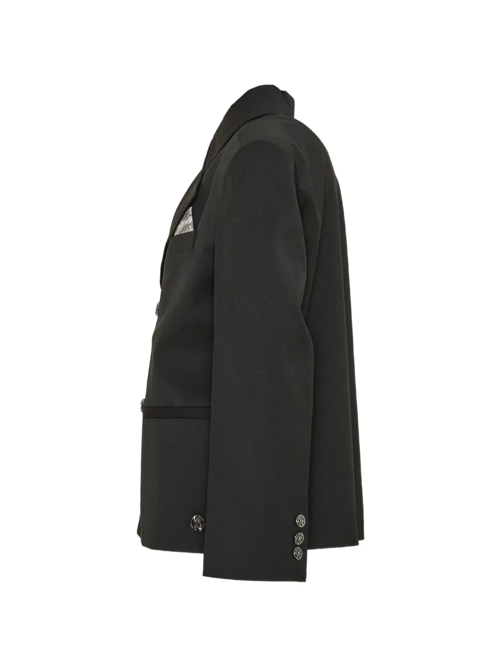 Roberto Cavalli Junior Blazer met dubbele rij knopen Zwart