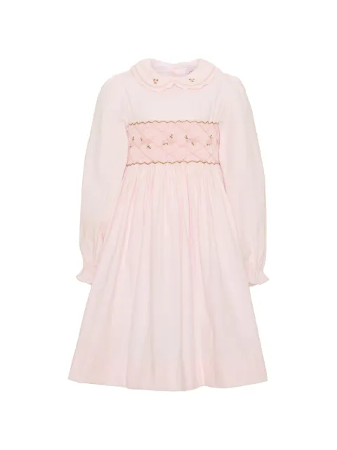KIDIWI smocked-waist ruffled-trim dress