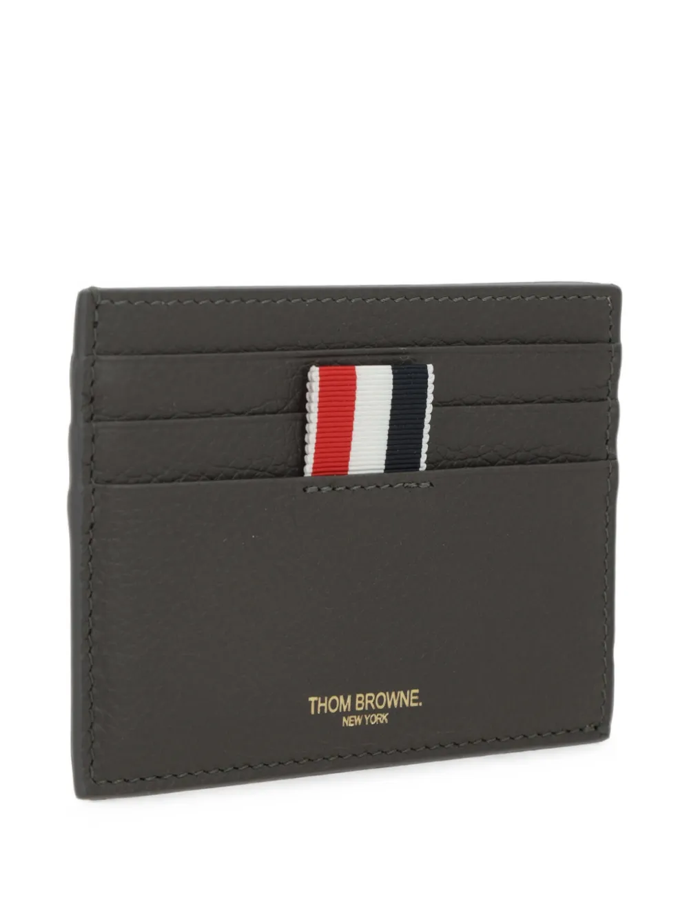 Thom Browne Leren pasjeshouder Grijs
