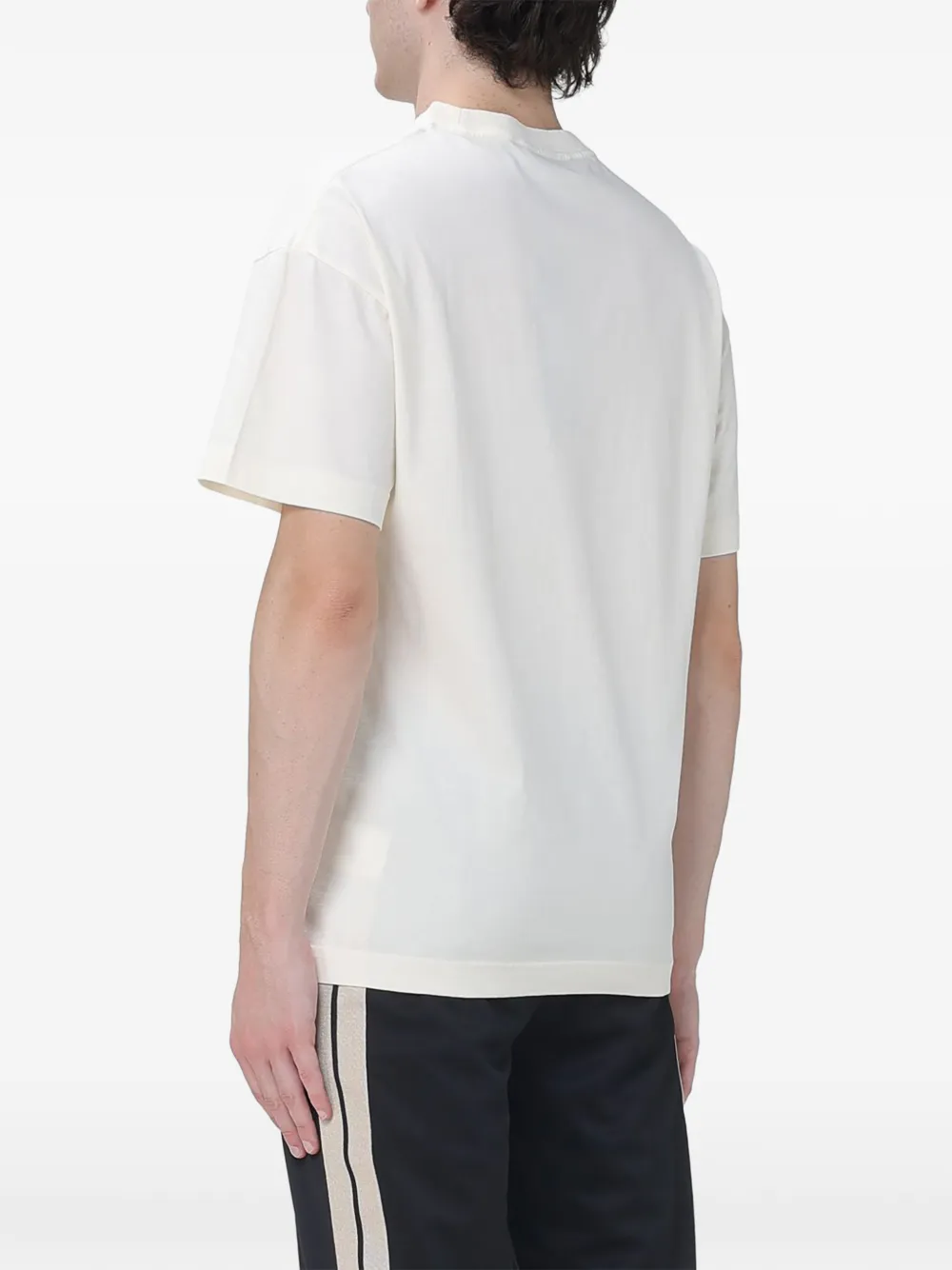 Palm Angels logo-print cotton T-shirt Wit