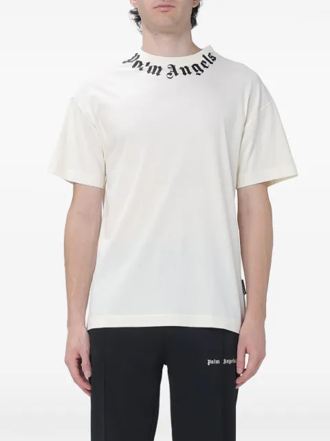 Palm Angels logo-print cotton T-shirt