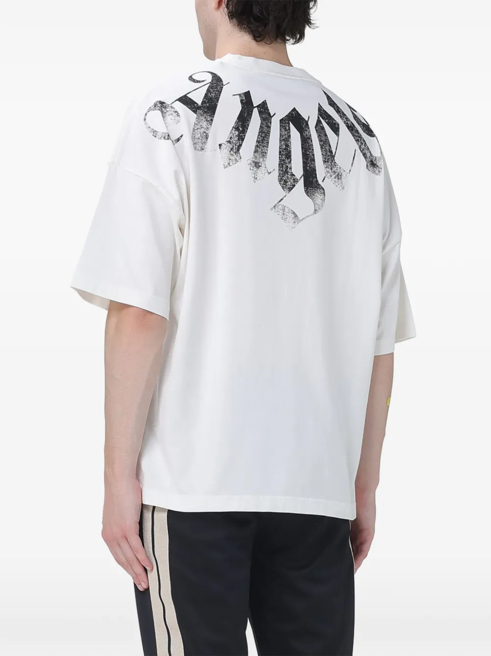 Palm Angels Katoenen T-shirt met logoprint Wit
