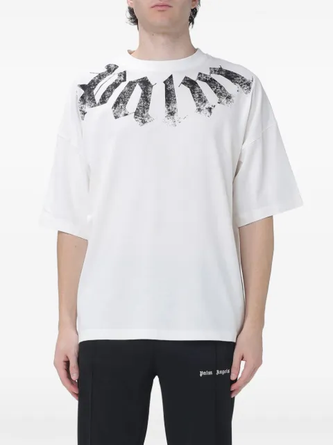 Palm Angels logo-print cotton T-shirt