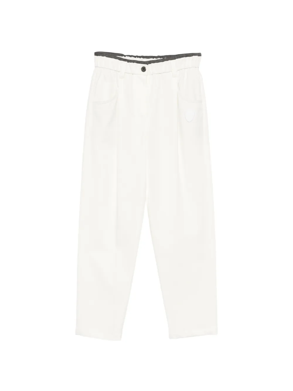 Brunello Cucinelli Plissierte Hose - Weiß
