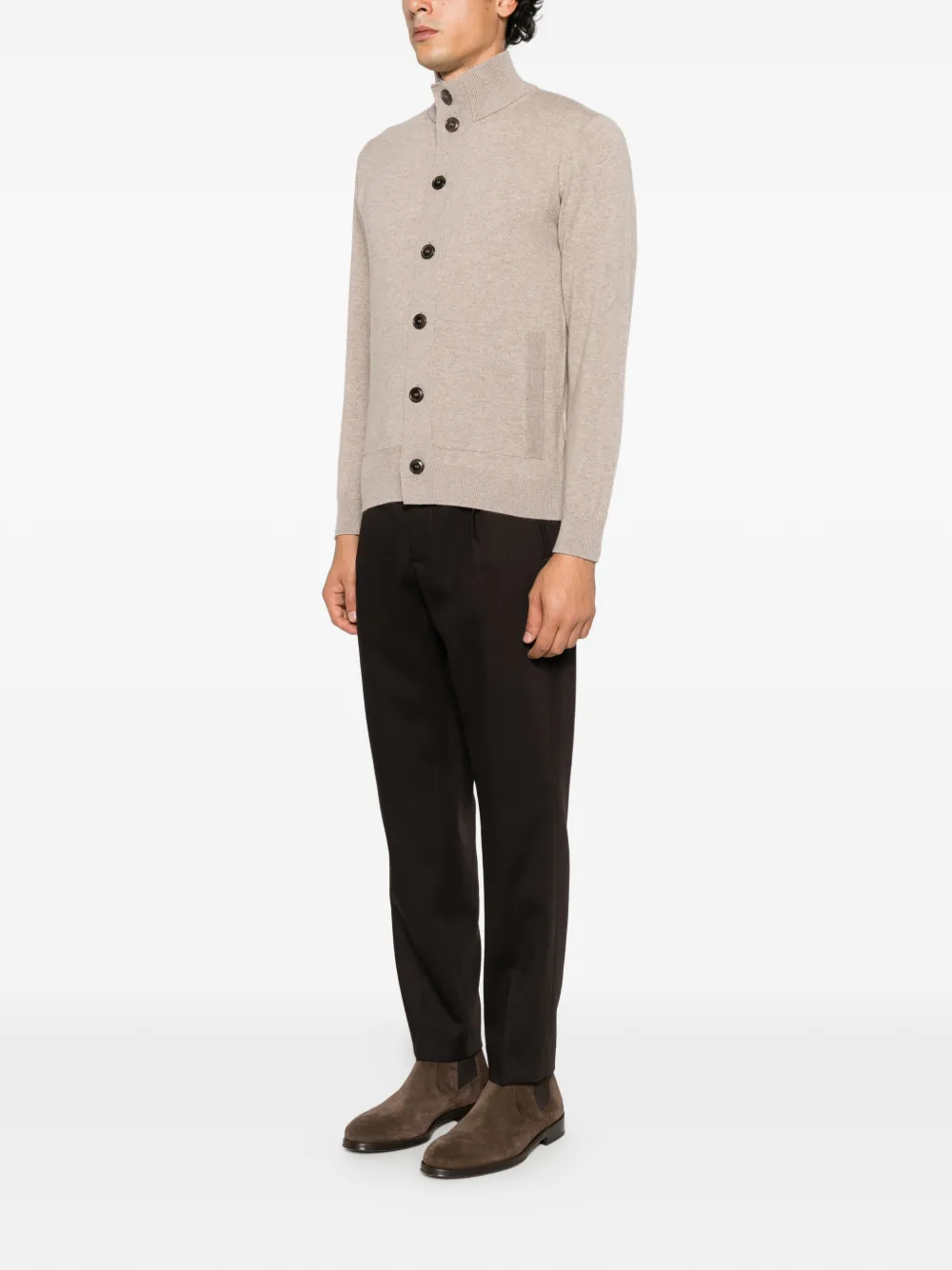 Barena Masco Ligio pleated straight-leg trousers Bruin