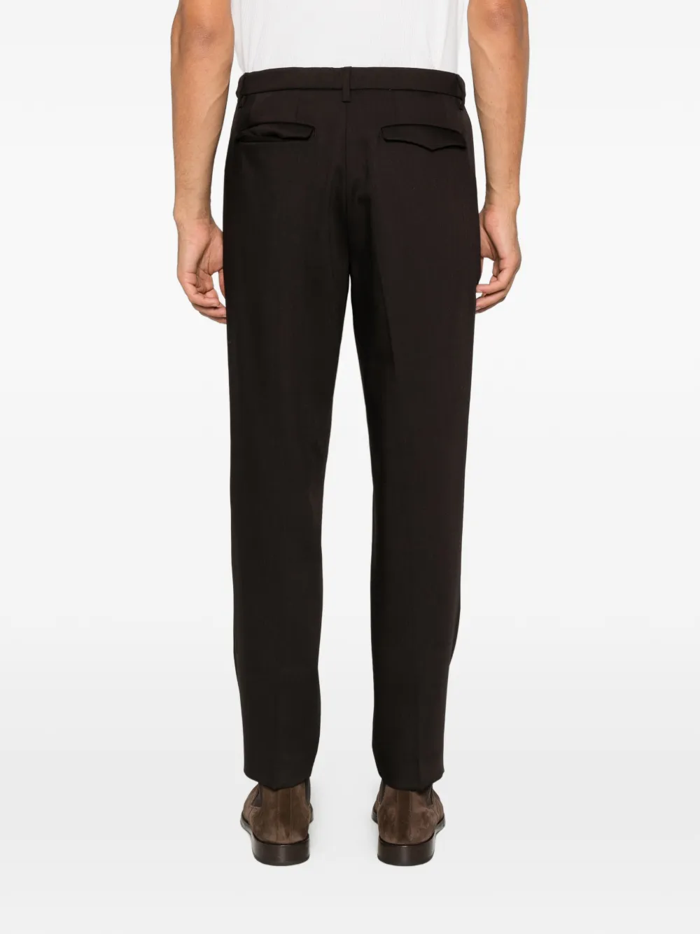 Barena Masco Ligio pleated straight-leg trousers Bruin