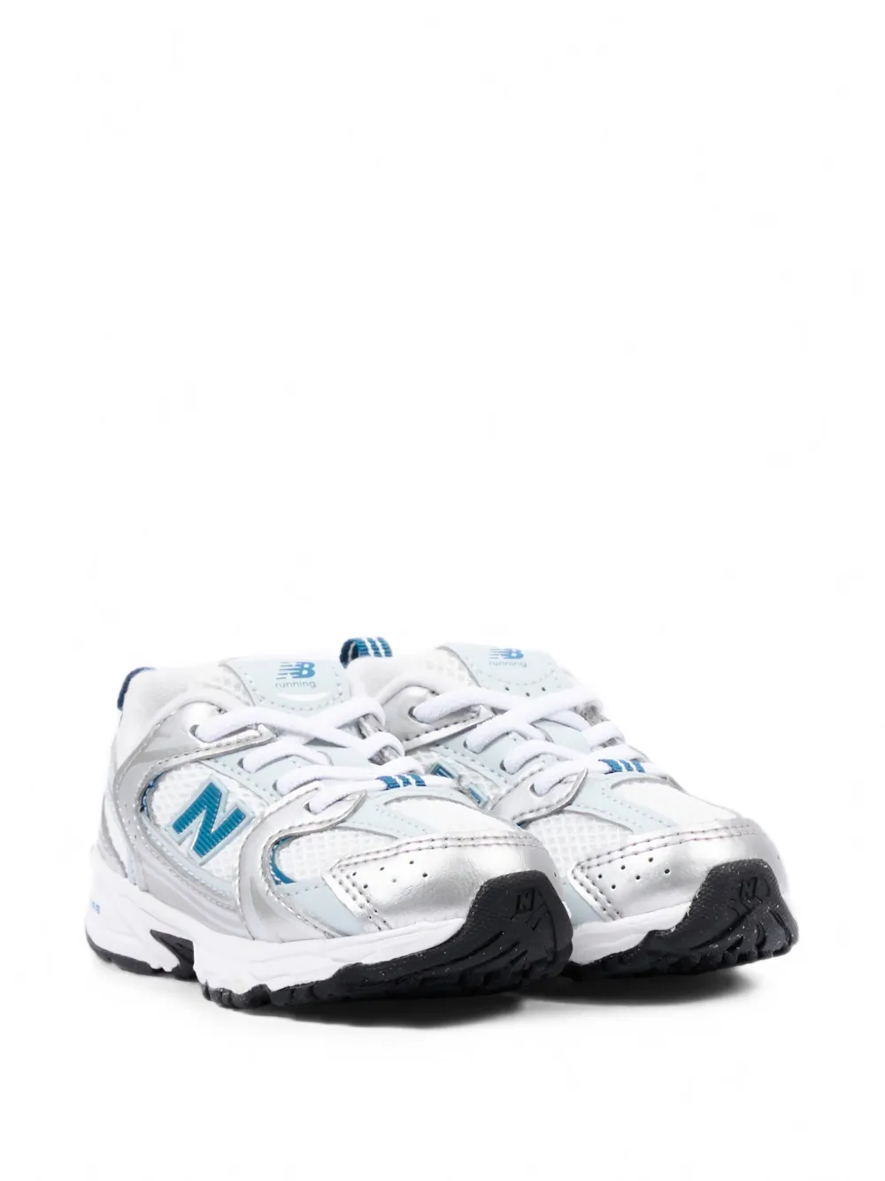 New Balance Kids 530 Lace panelled sneakers - Argento