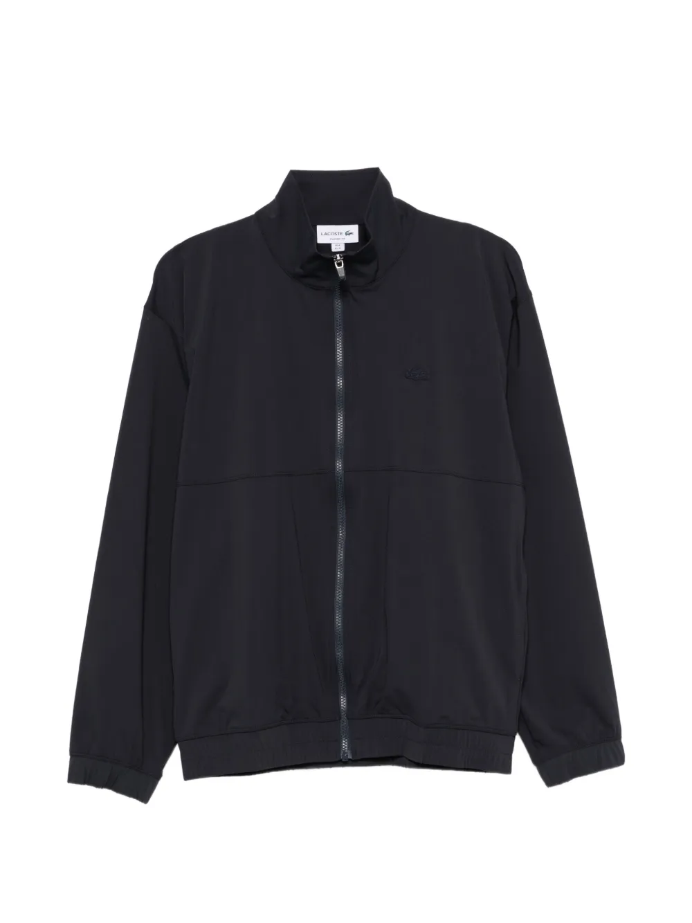 Lacoste logo-patch zip-up jacket