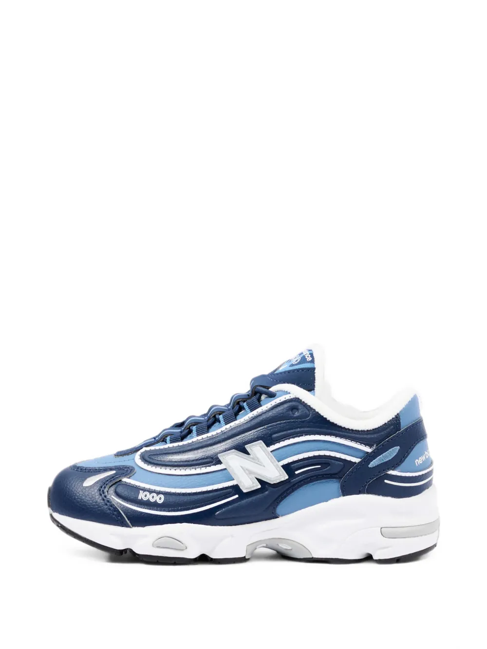 New Balance Kids 1000 leather sneakers Blauw