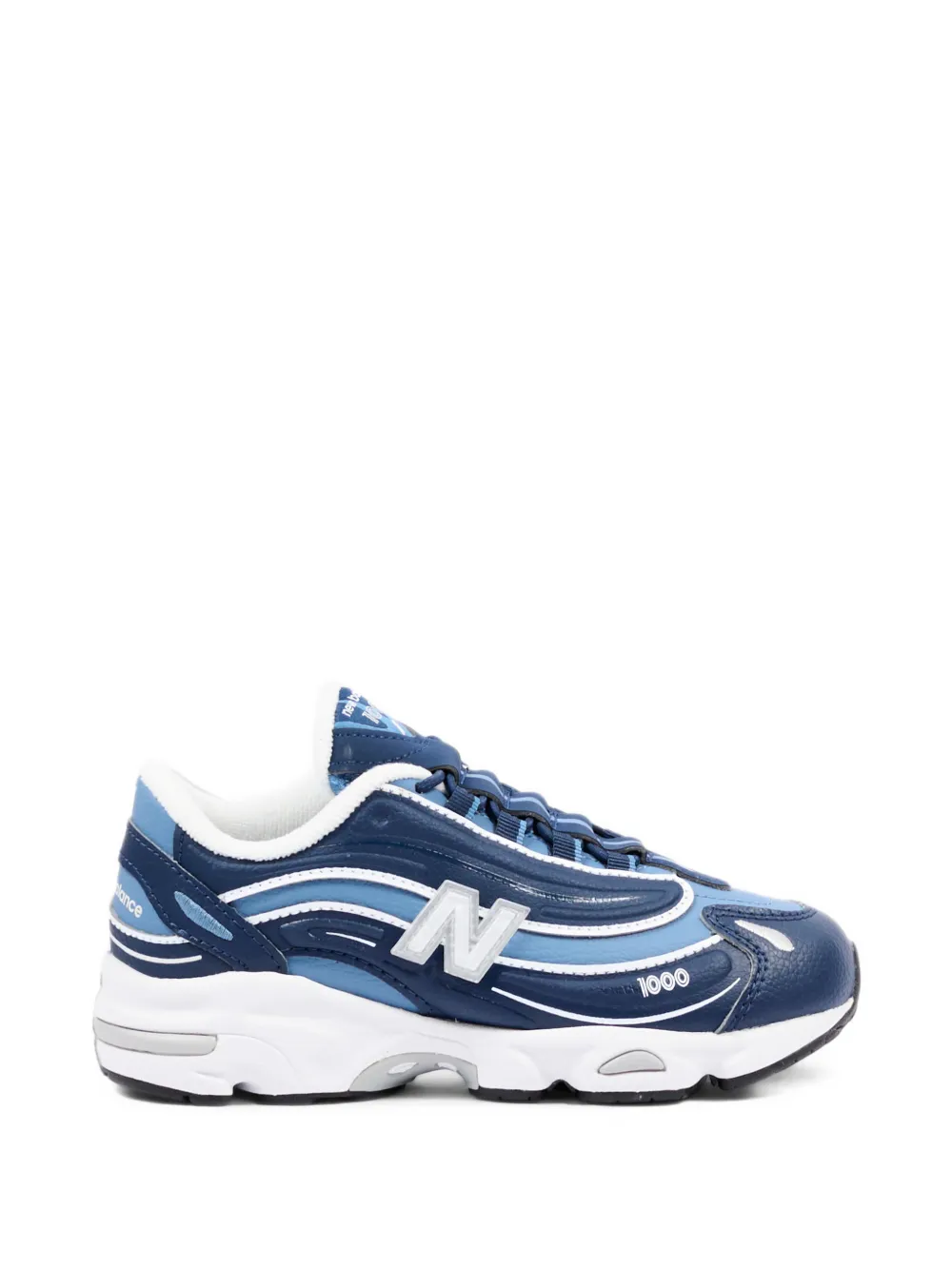 New Balance Kids 1000 leather sneakers Blauw