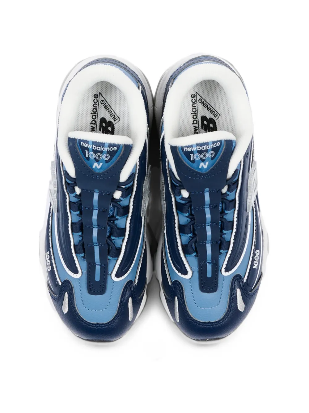 New Balance Kids 1000 leather sneakers Blauw
