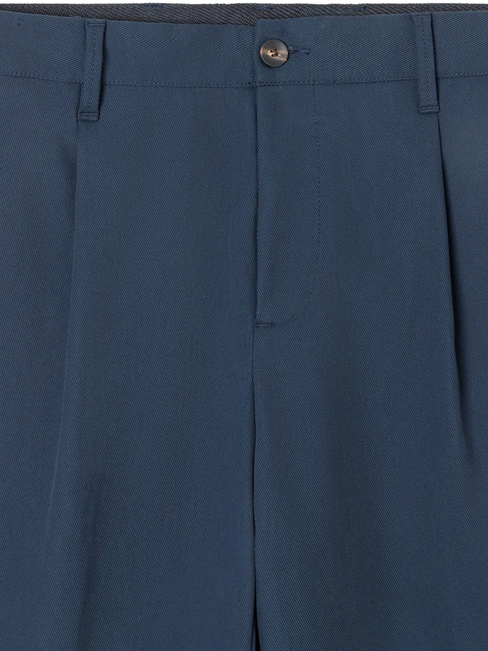White Sand Sammy geplooide twill broek Blauw