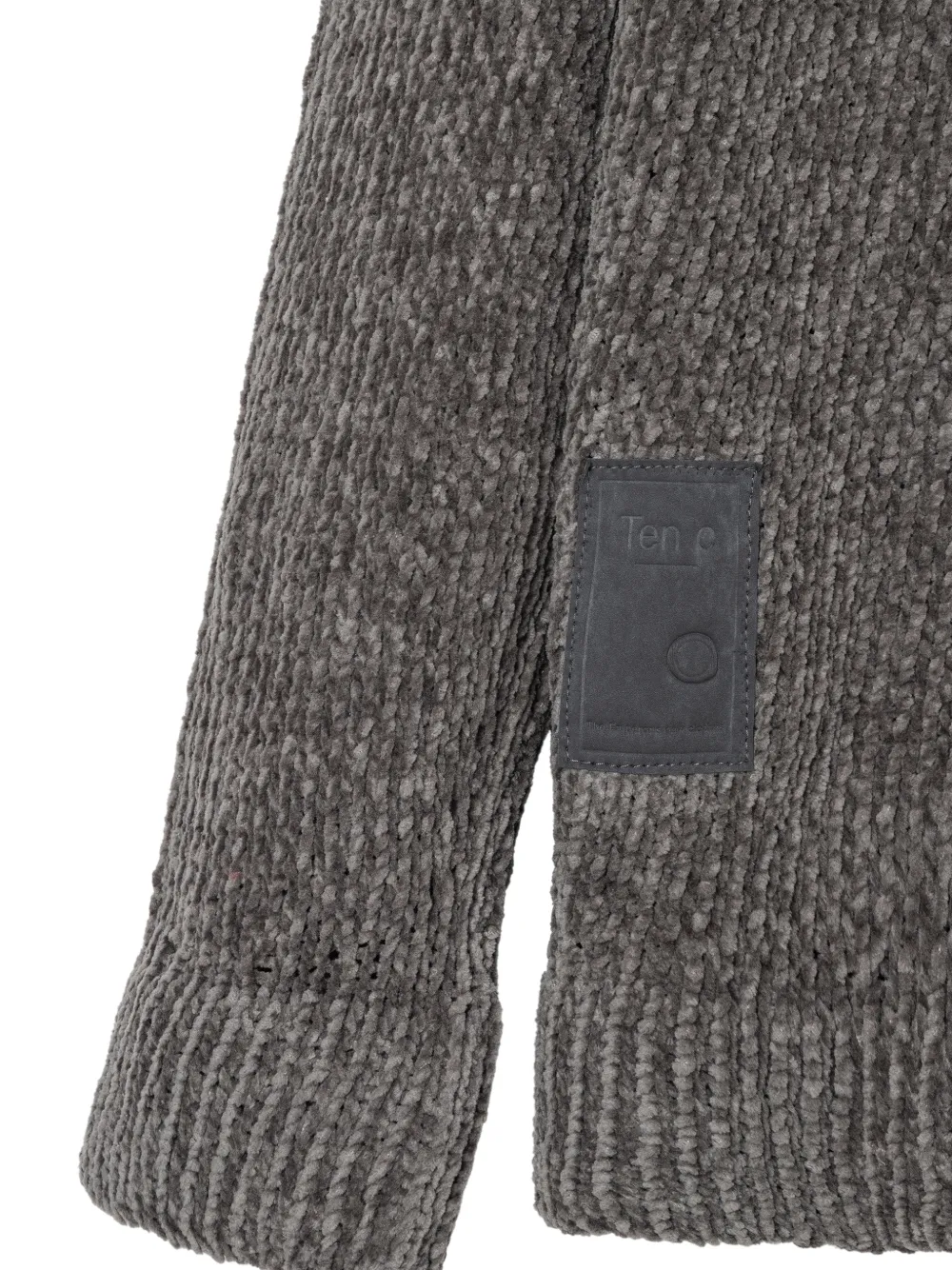 Ten C Chenille trui Grijs