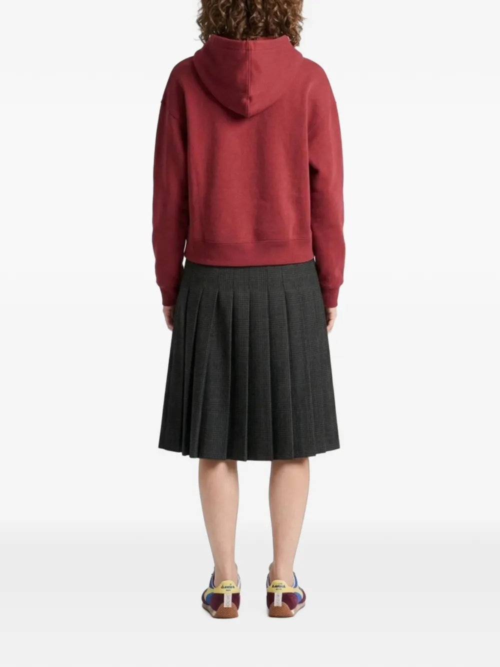 JW Anderson Hoodie met borduurwerk en trekkoord Rood