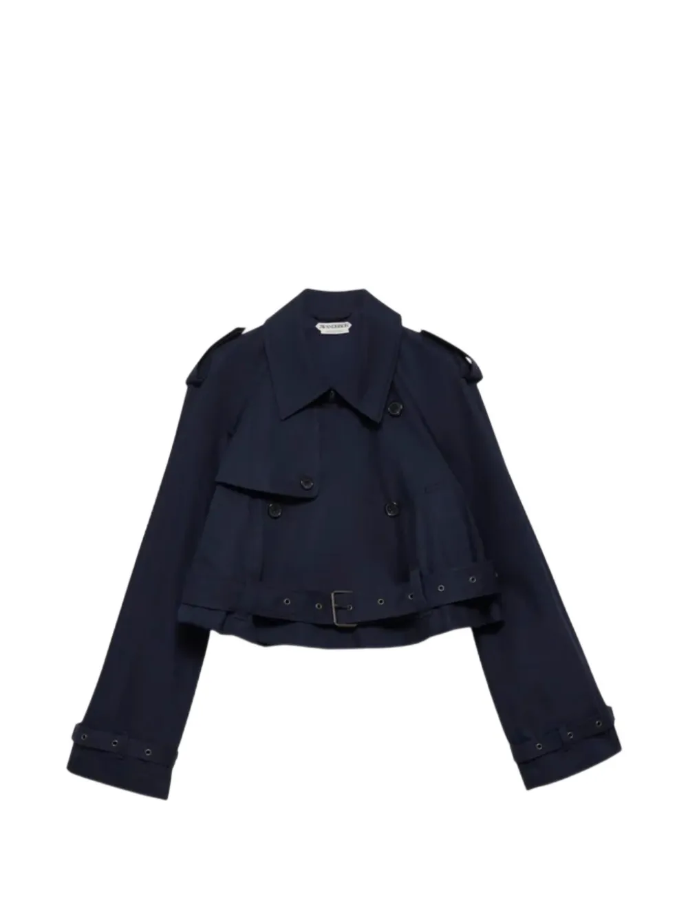 JW Anderson belted boxy-fit cropped parka jacket