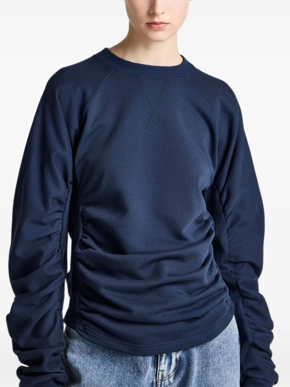 JW Anderson Gesmokte sweater met raglanmouwen Blauw