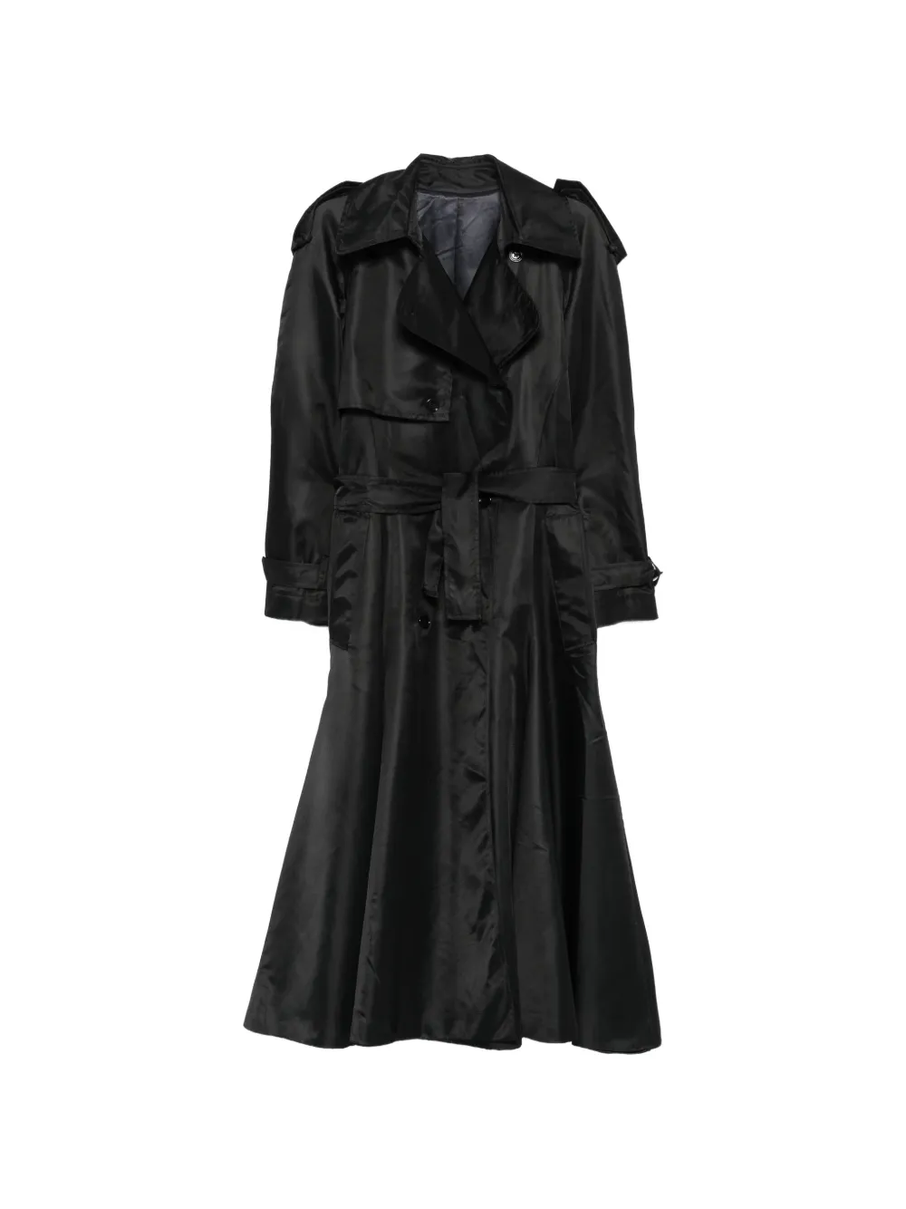 Moschino Pre-Owned Trench con cintura anni 2000 - Nero