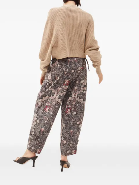 Maria Cher floral-print tapered trousers