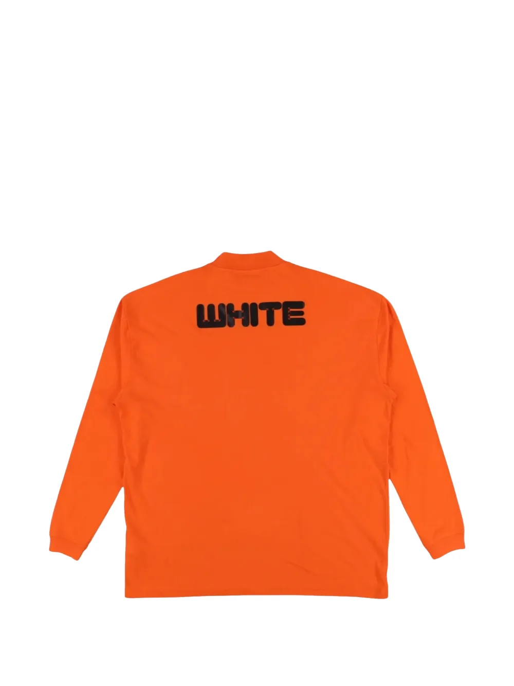Off-White Arrows Font T-shirt met lange mouwen Oranje