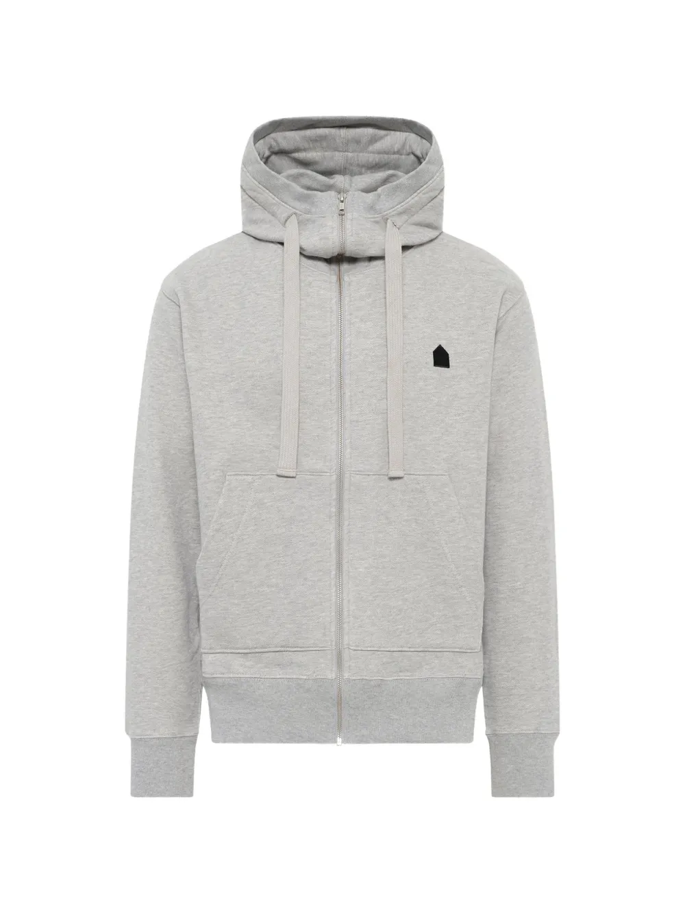 Noir Kei Ninomiya embroidered zip-up hoodie - Grey