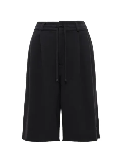 Noir Kei Ninomiya pleated pile-knit shorts