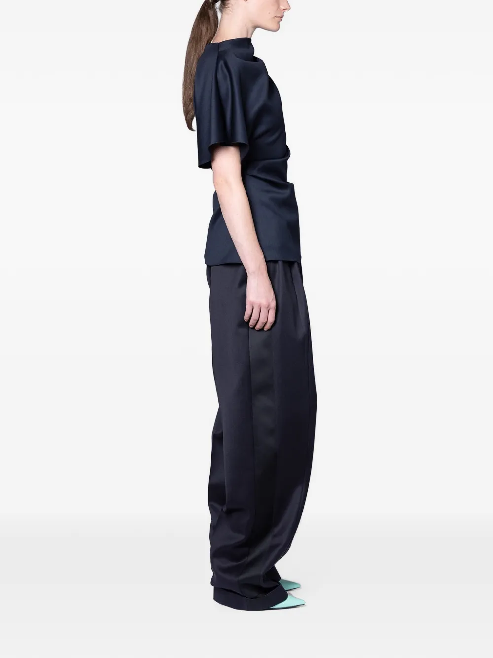 Roksanda Ines Pleated Trousers in Blue, view 3