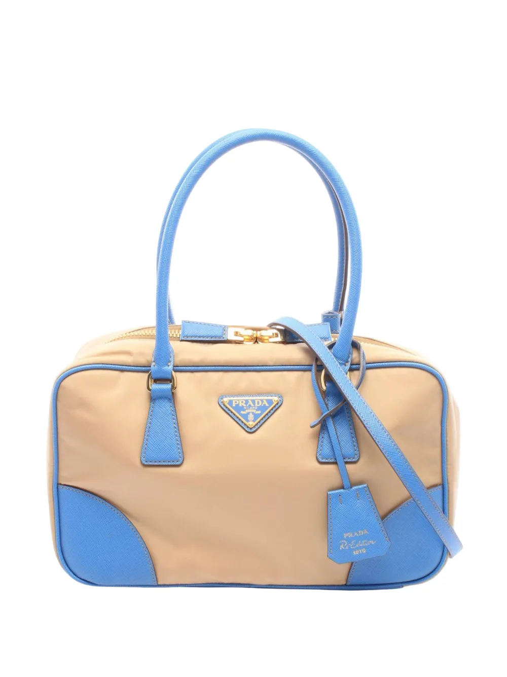Prada Pre-Owned 2013-2026 Tessuto Bauletto satchel - Toni neutri