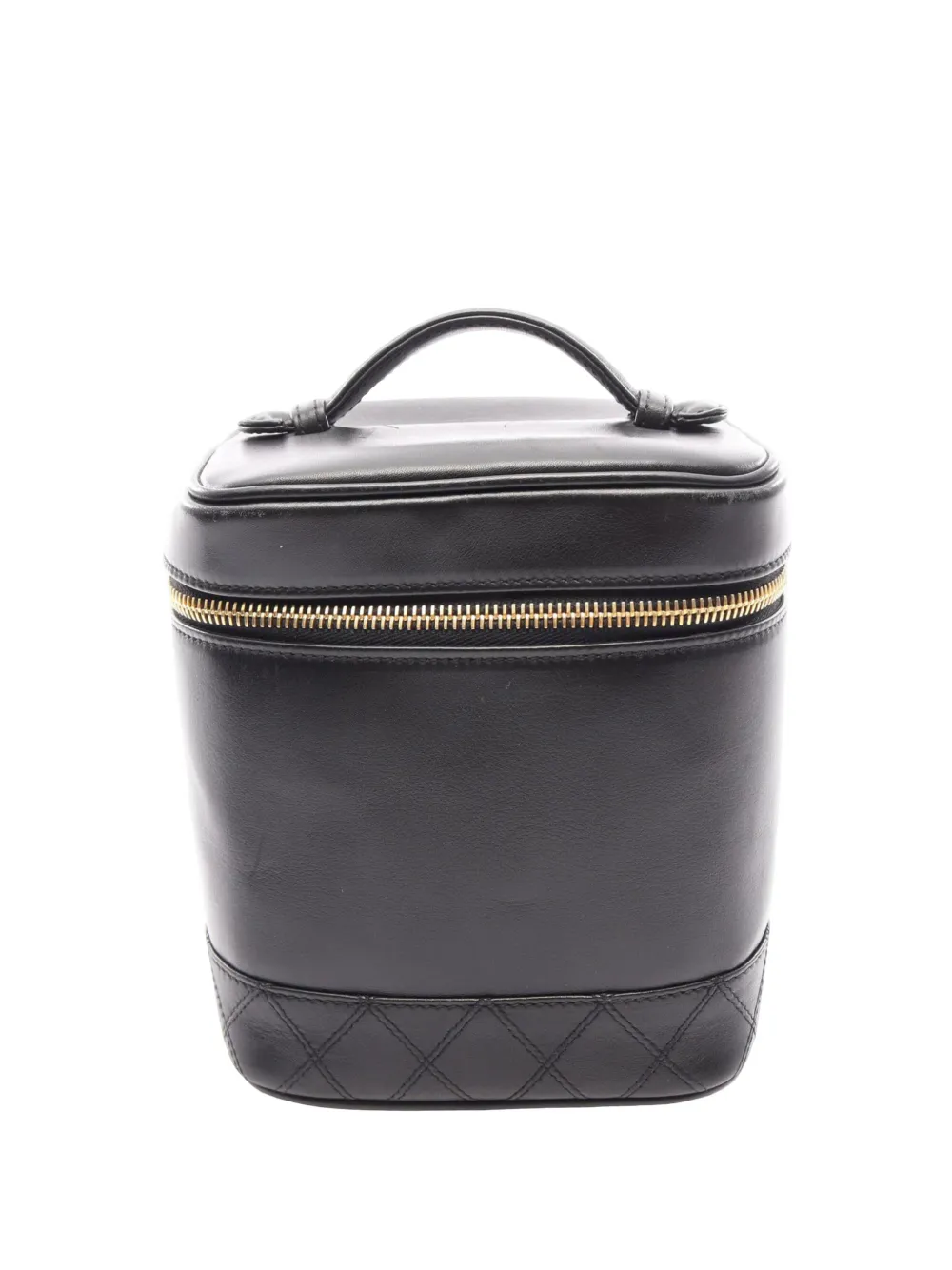 CHANEL Pre-Owned 1996-1997 Matelasse Lambskin Leather vanity bag - Nero