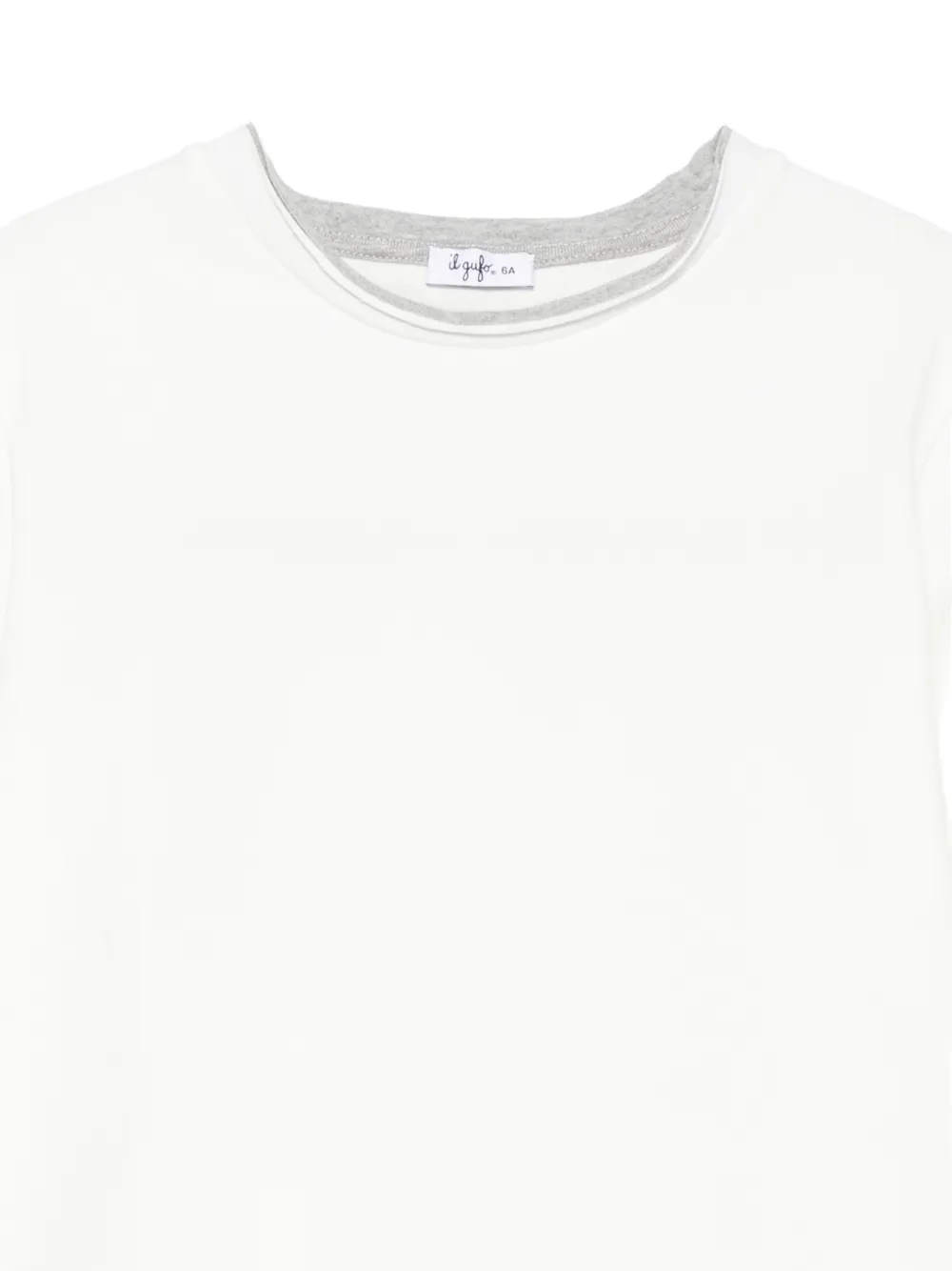 Il Gufo layered-detail long-sleeve T-shirt Wit