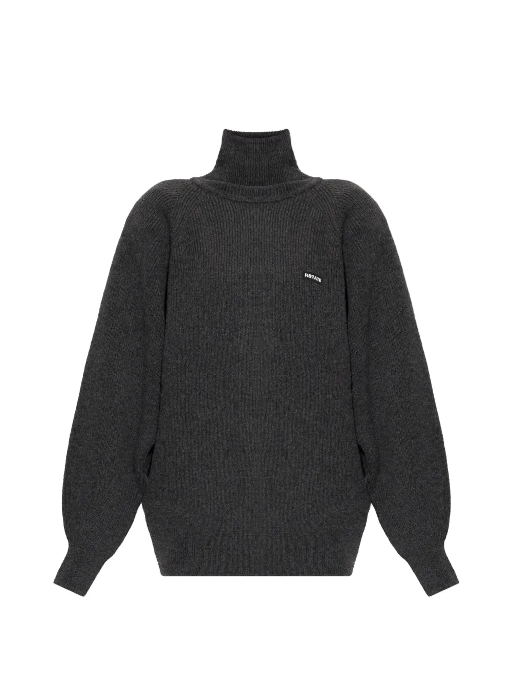 ROTATE BIRGER CHRISTENSEN knit highneck jumper grey - Grigio