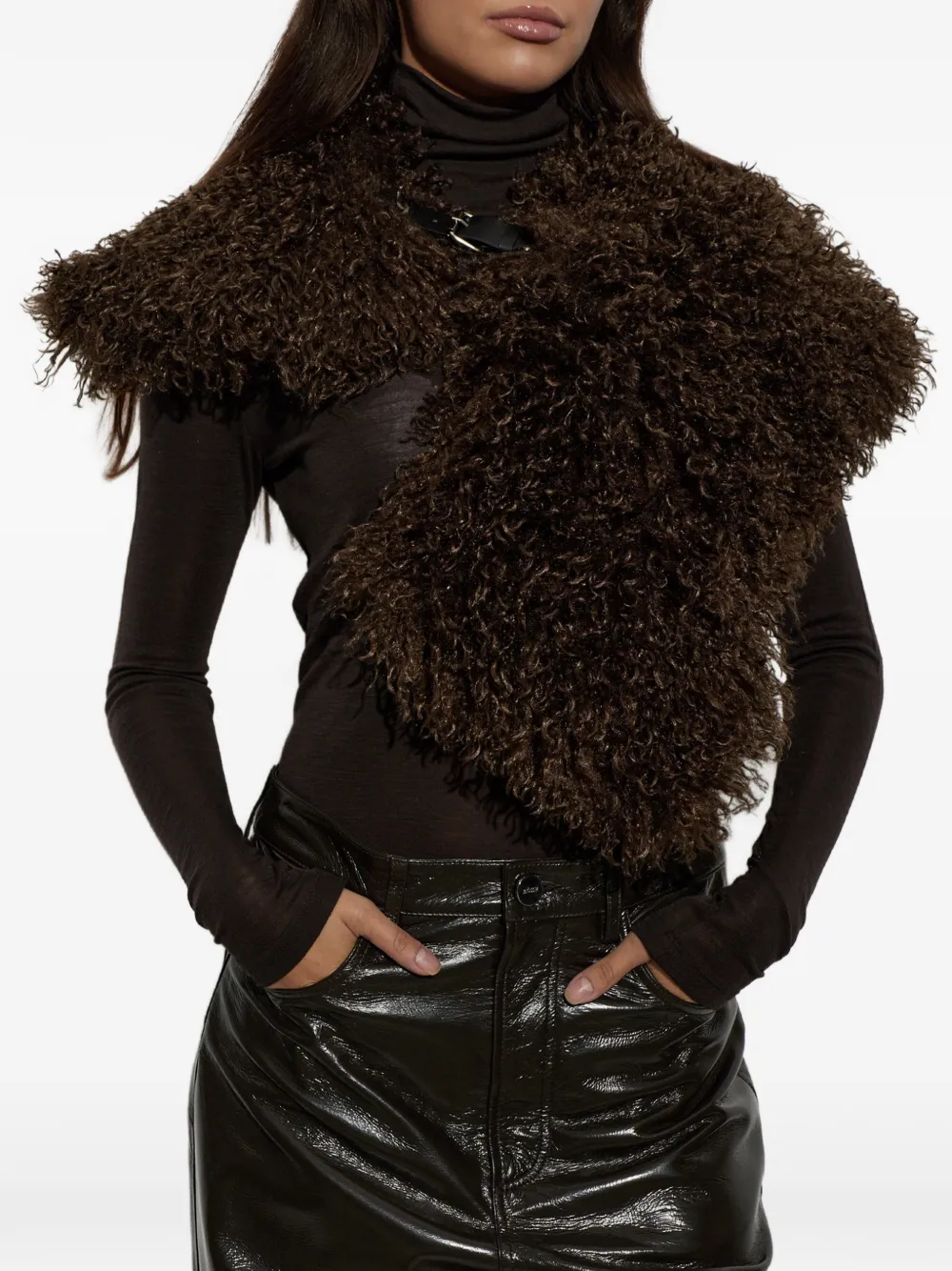 Gestuz Gzchoa scarf - Marrone
