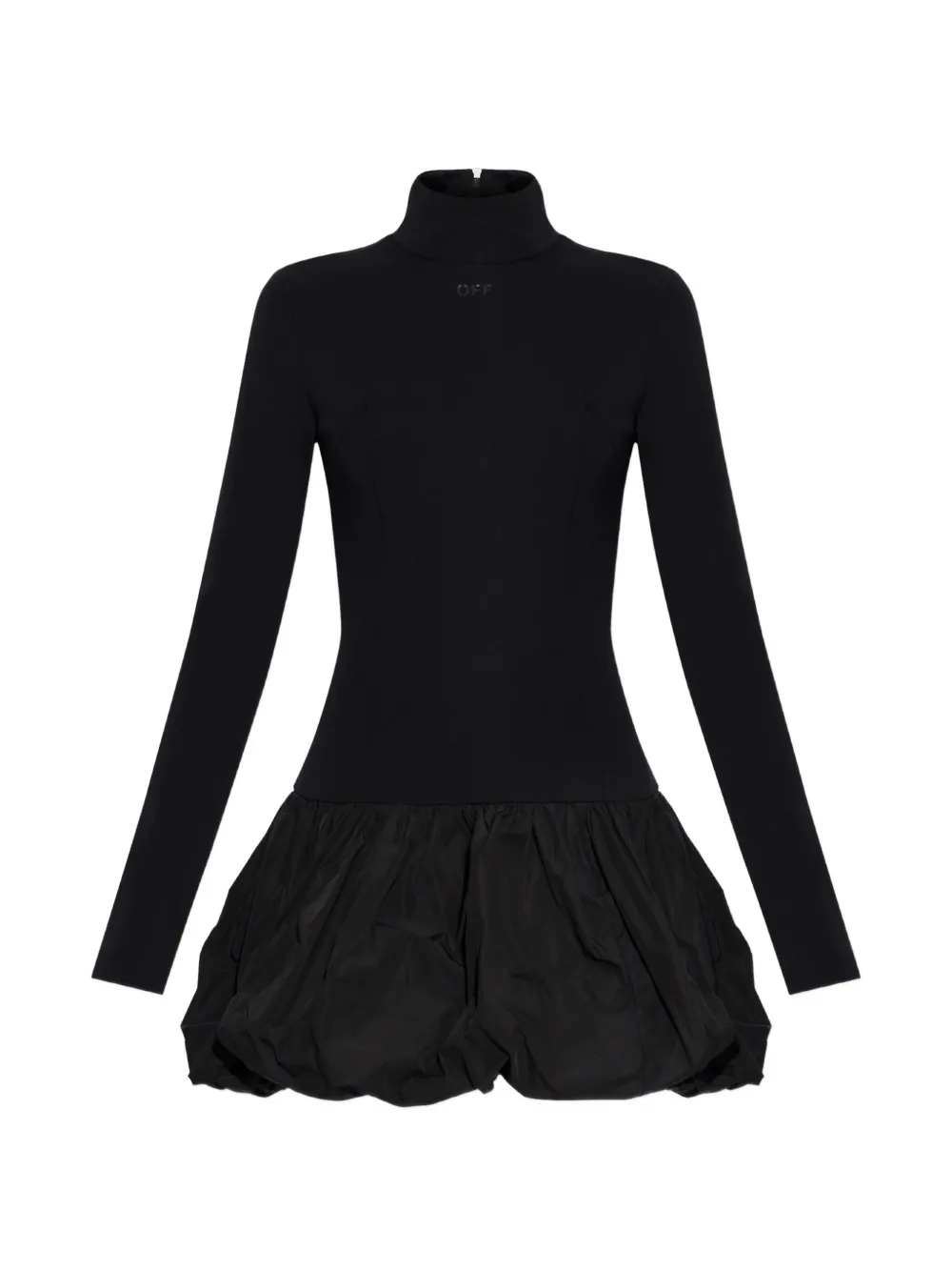 Off-White flared-skirt mini dress - Nero