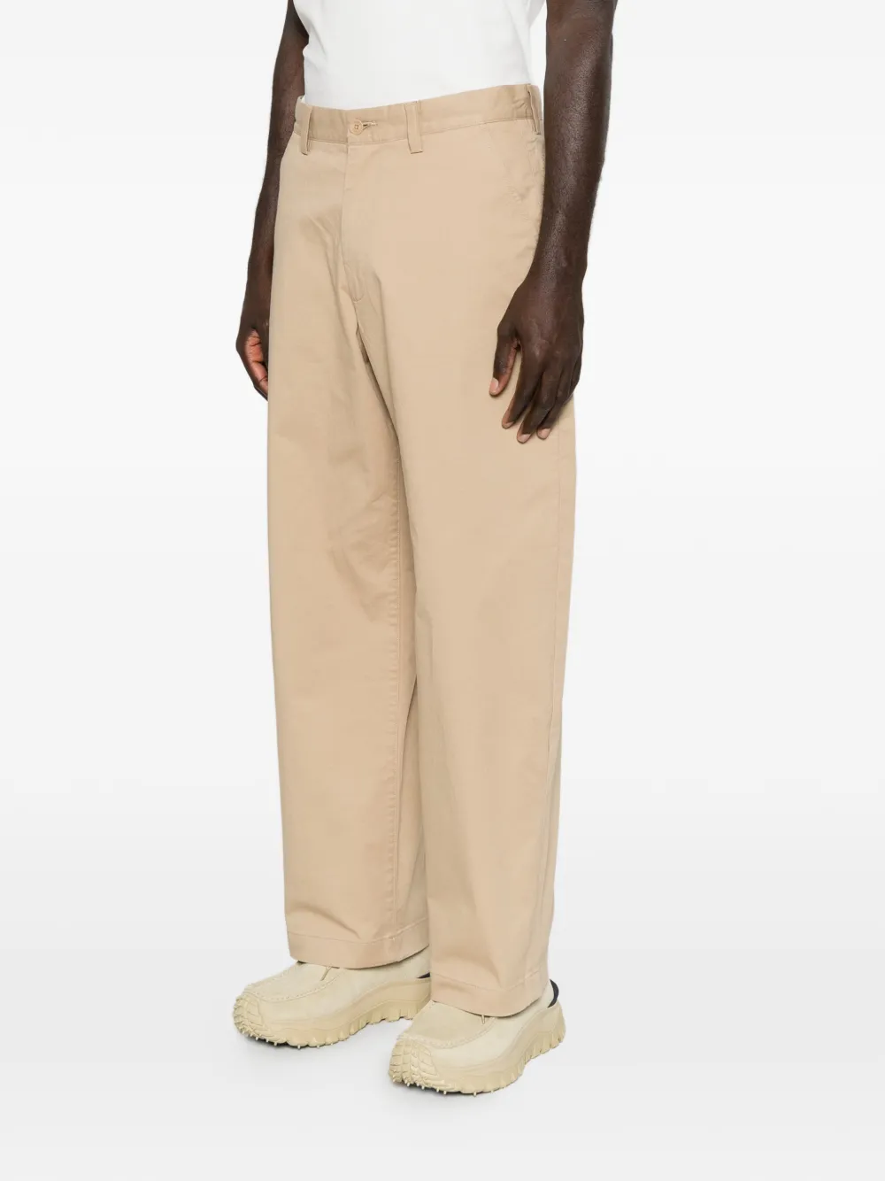 Lacoste Straight broek Beige