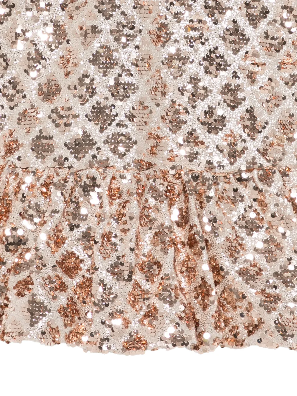 Abel & Lula Jurk verfraaid met pailletten Beige