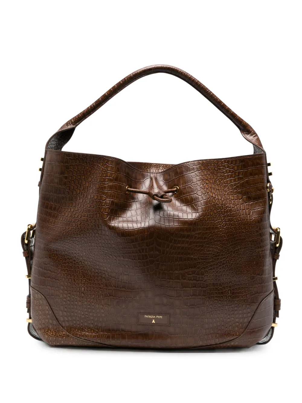 Patrizia Pepe croc-effect leather tote bag · OS