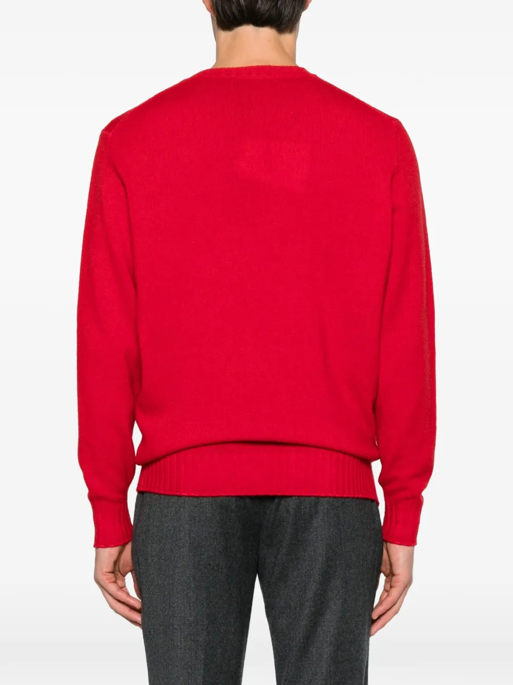Filippo De Laurentiis crew neck long-sleeve sweater Rood